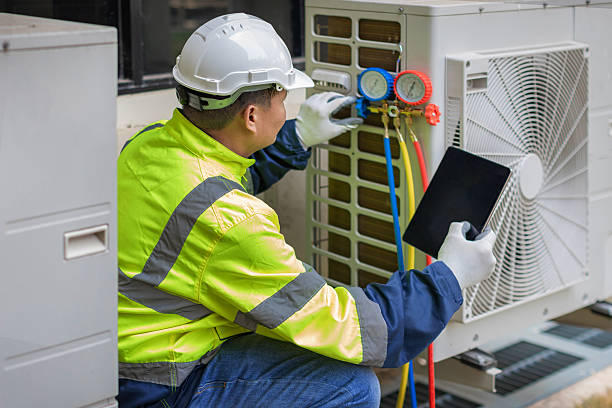 Professional Air Conditioning Repair technician working in Marine On Saint Croix, MN